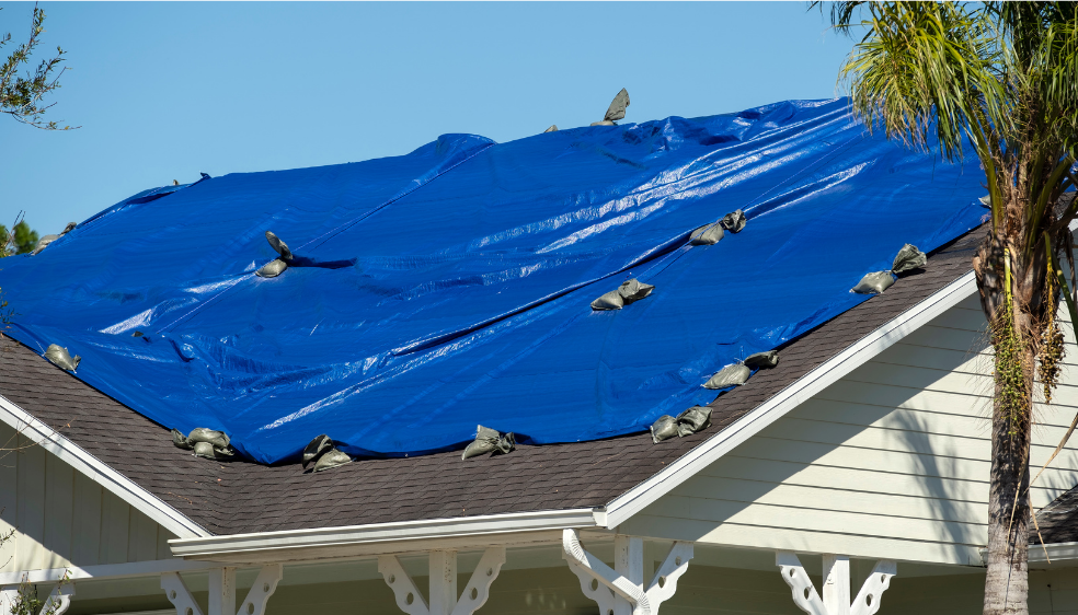 Bloomington Roofing emergency tarping & weatherproofing services - Bloomington