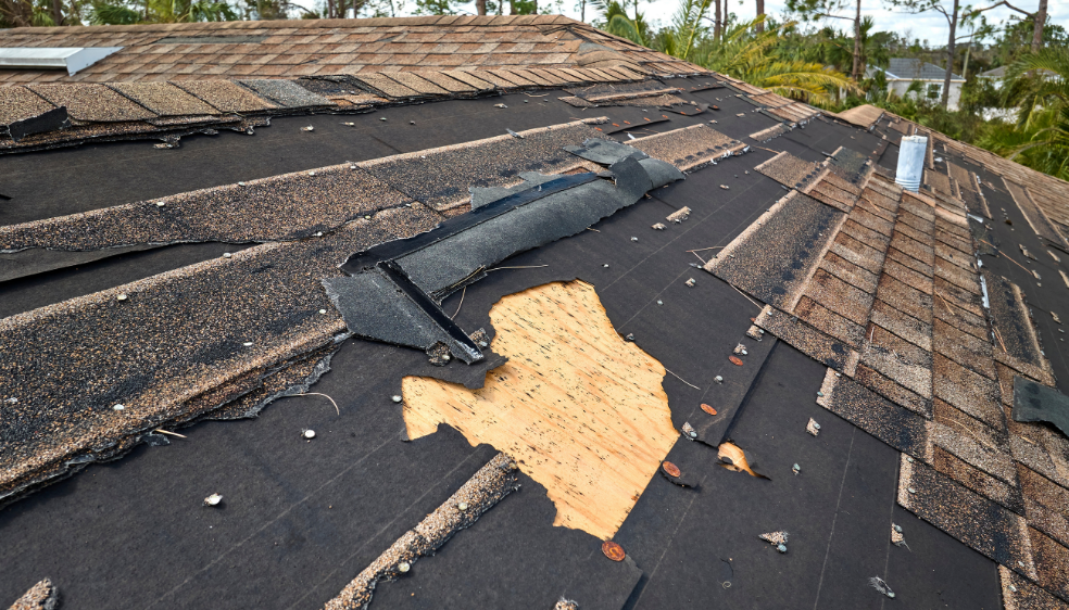 Bloomington Roofing hurricane damage repair services - Bloomington